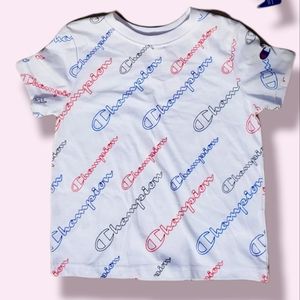 CHAMPION Print Logo Short Sleeve Tee Casual School Wear